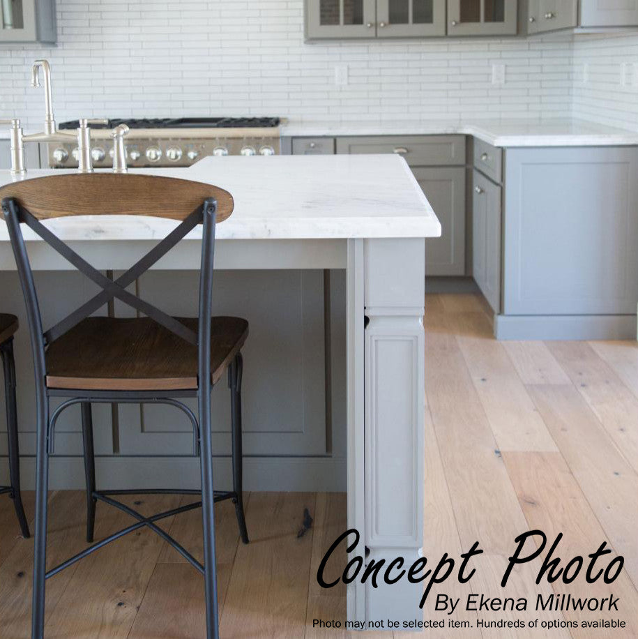 Traditional Cabinet Column (Top Block: 6 1/8", Bottom Block: 7 1/8"), Alder