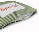 Halloween Spooky Ticking Accent Pillow With Removable Insert, Scallion, 20"x20"