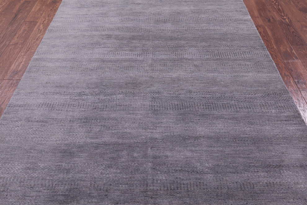 Savannah Grass Wool and Silk Hand Knotted Rug 6' 0" X 9' 2" Q11402