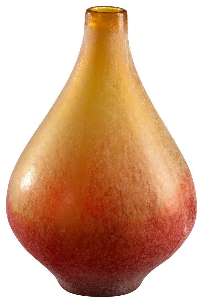 Medium Vizio Yellow and Orange Vase