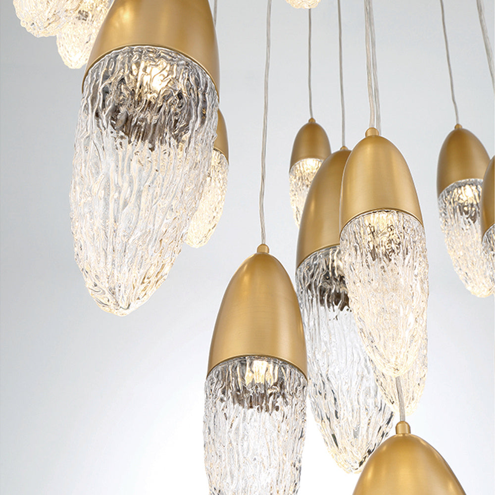 Ecrou 22-Light Chandelier, Gold