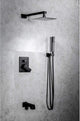 Dyconn Faucet Talise SS312A-BLK Wall Mounted 3-Setting Shower Faucet System