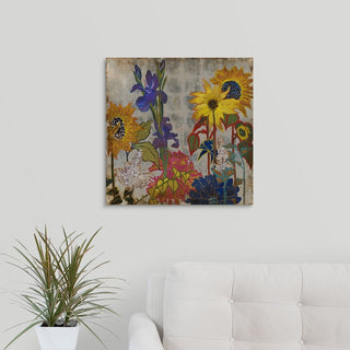 "Garden of Earthly Delights" Wrapped Canvas Art Print, 20"x20"x1.5"