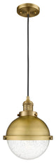 Innovations 201C-BB-HFS-84-BB Hampden 1 Light 9" Mini Pendant, Brushed Brass