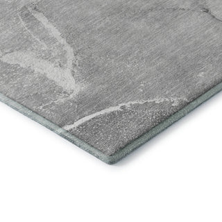 Premium Machine Washable Mayfield AMF510 Gray 8' x 8' Round Rug