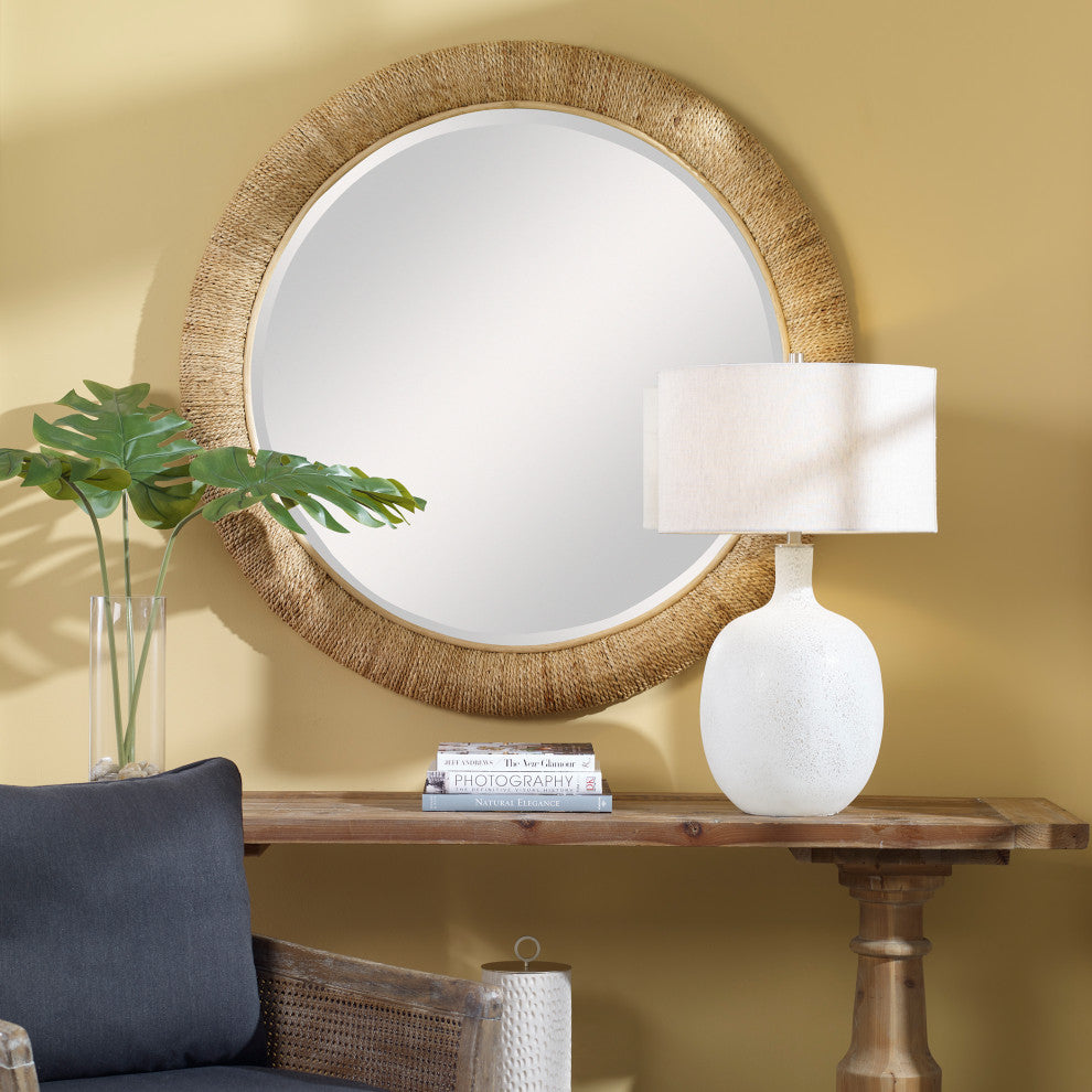 Uttermost 08169 Mariner Natural Round Mirror