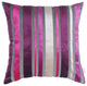 HomeRoots Set of 2 Purple Varigated Stripe Decorative Pillow Covers