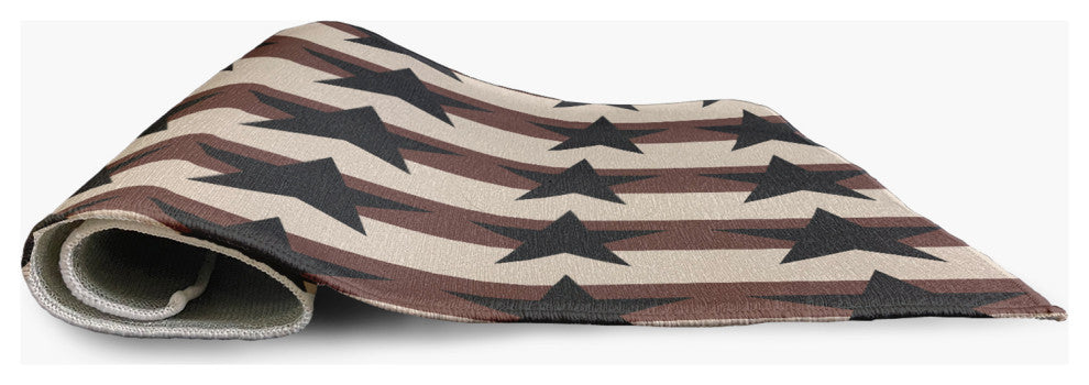 Stars and Stripes Americana Chenille Area Rug