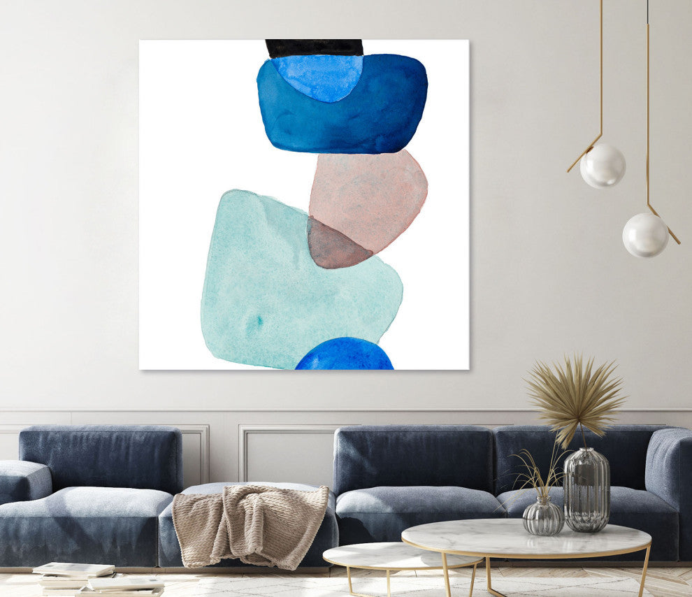 Head Over Heels Abstract II - 54 x 54 by Lanie Loreth