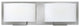 Hinkley Mila Small Two Light Vanity, Brushed Nickel