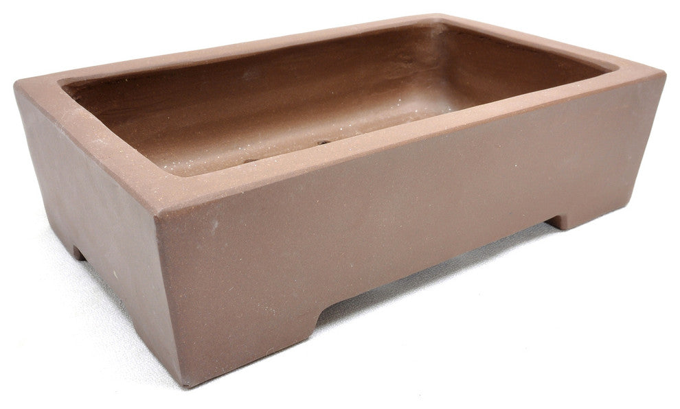 Purple Clay Rectangular Bonsai Pot