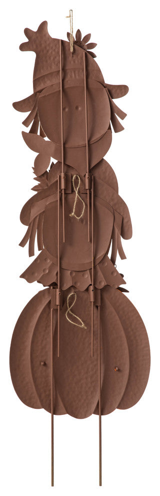 46"H Fall Stacked Scarecrow Yard Stake