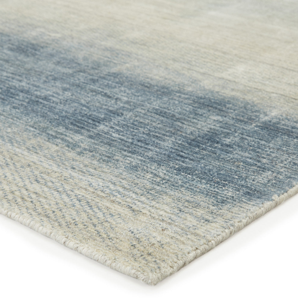 Barclay Butera by Jaipur Living Bayshores Handmade Ombre Blue Rug, 3'x12'