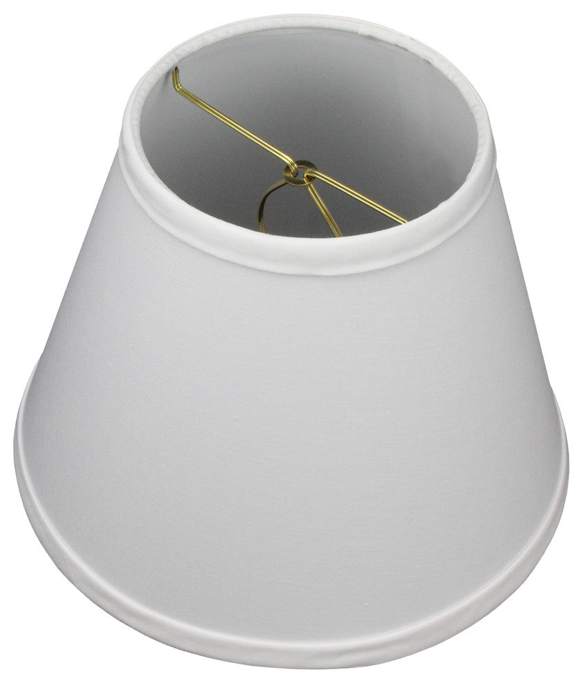 Fenchel Shades, 5"x9"x7" Bulb Clip Attachment Empire Lamp Shade, Linen