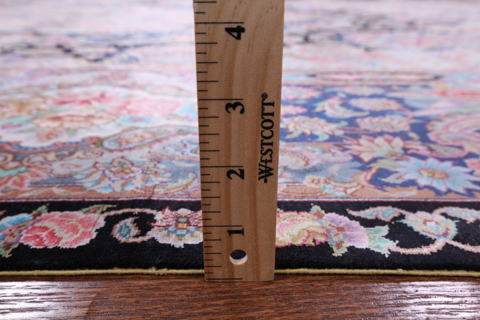 8' 0" X 10' 0'' Hand Knotted High End Persian 100% Silk Rug Q4779