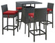 Sojourn 5 Piece Outdoor Patio Sunbrella Modern Pub Set