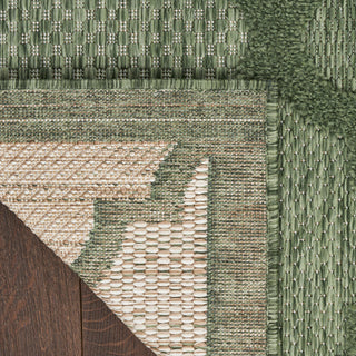 Nourison Easy Care 5' x 7' Green Modern Area Rug
