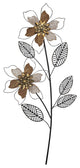 Metal Wire Flower Wall D"cor Piece