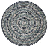 Boston Common BC53 Capeside Blue Traditional Area Rug, Round 6'x6'