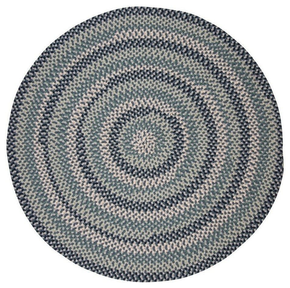 Boston Common BC53 Capeside Blue Traditional Area Rug, Round 6'x6'
