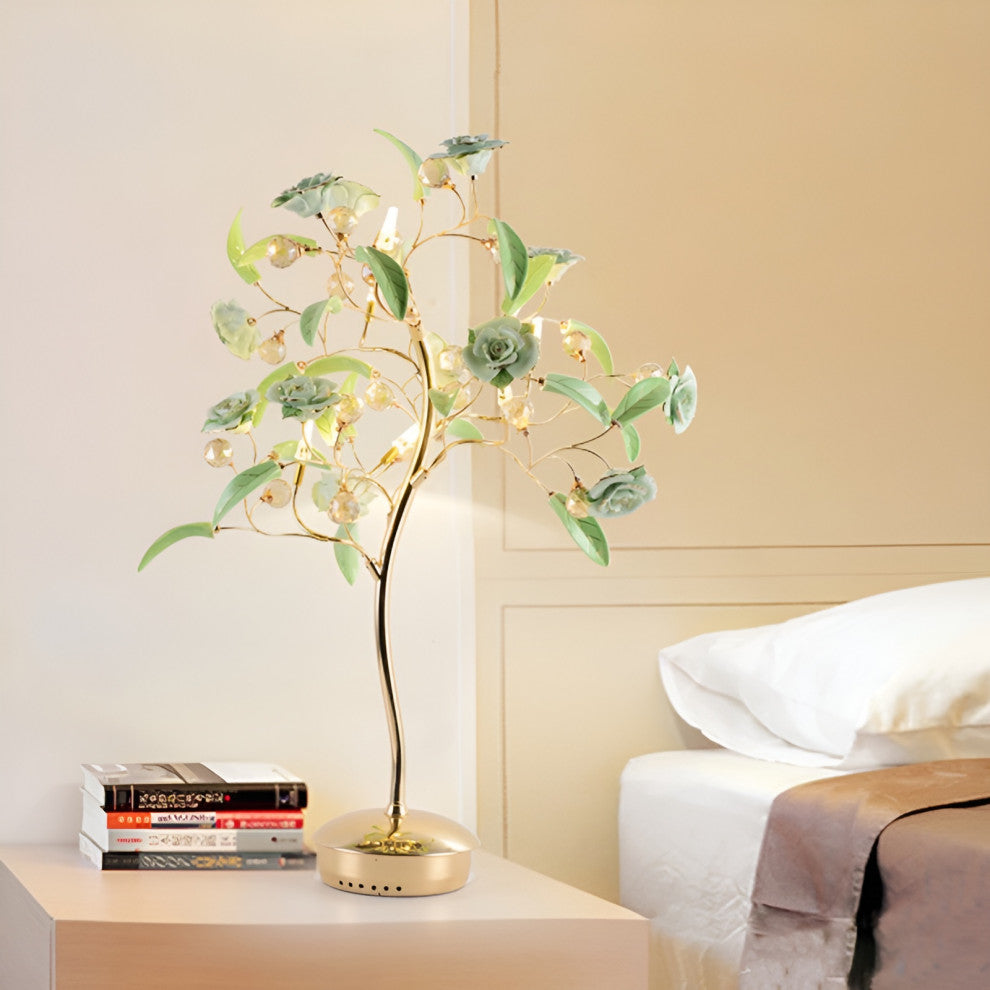 La Tour-de-Peilz | Creative LED Night Lightting in the Shape of Tree, Green