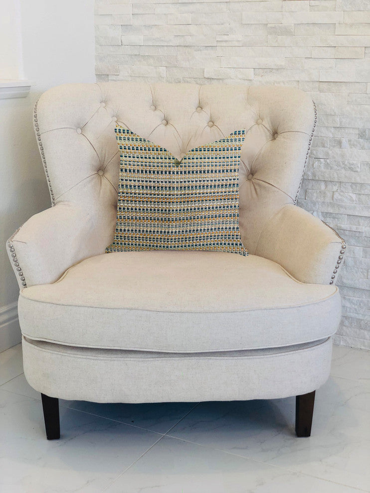 Peyton Braid Luxury Throw Pillow, 20"x20"