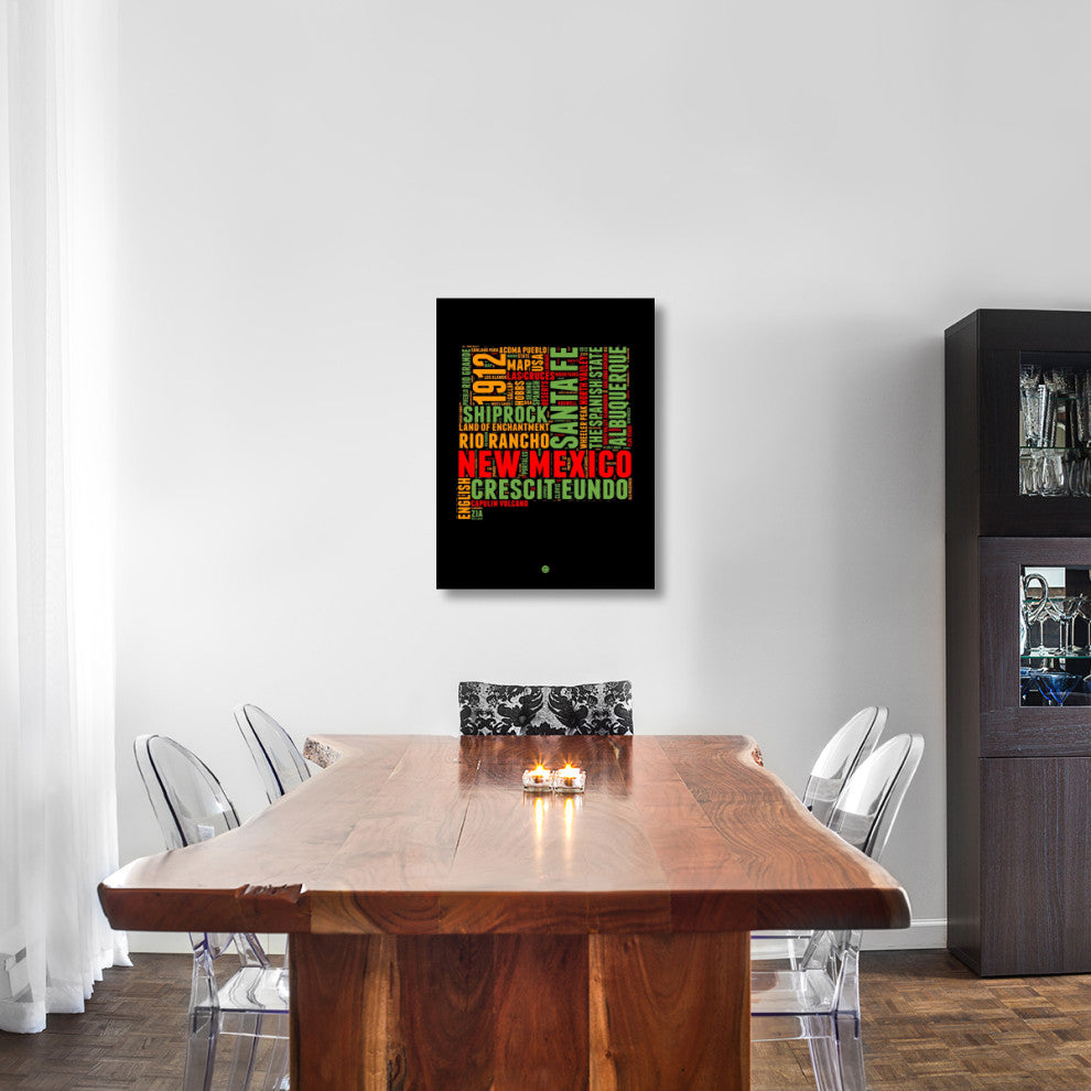 "New Mexico Word Cloud 1" Fine Art Print