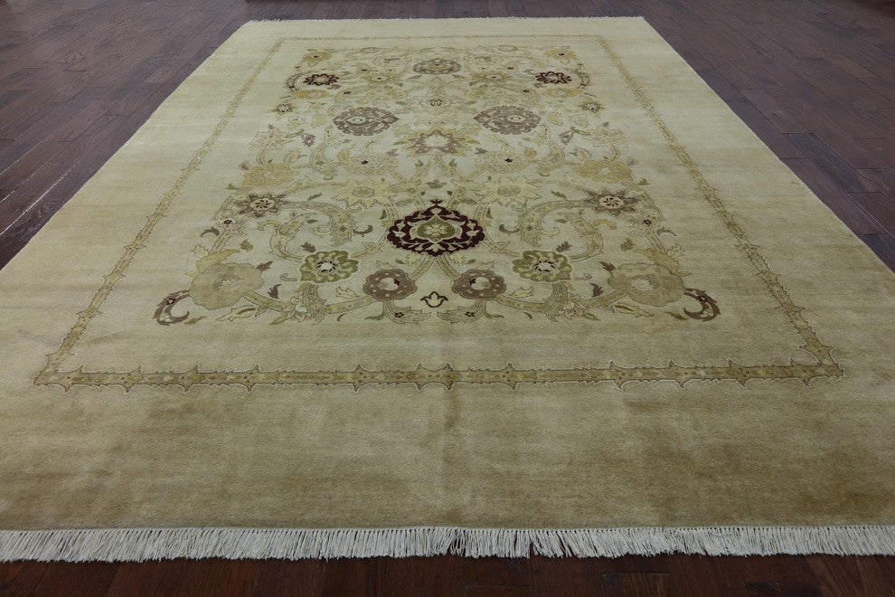 Hand Knotted Peshawar Oriental Rug 9'x12', P2506
