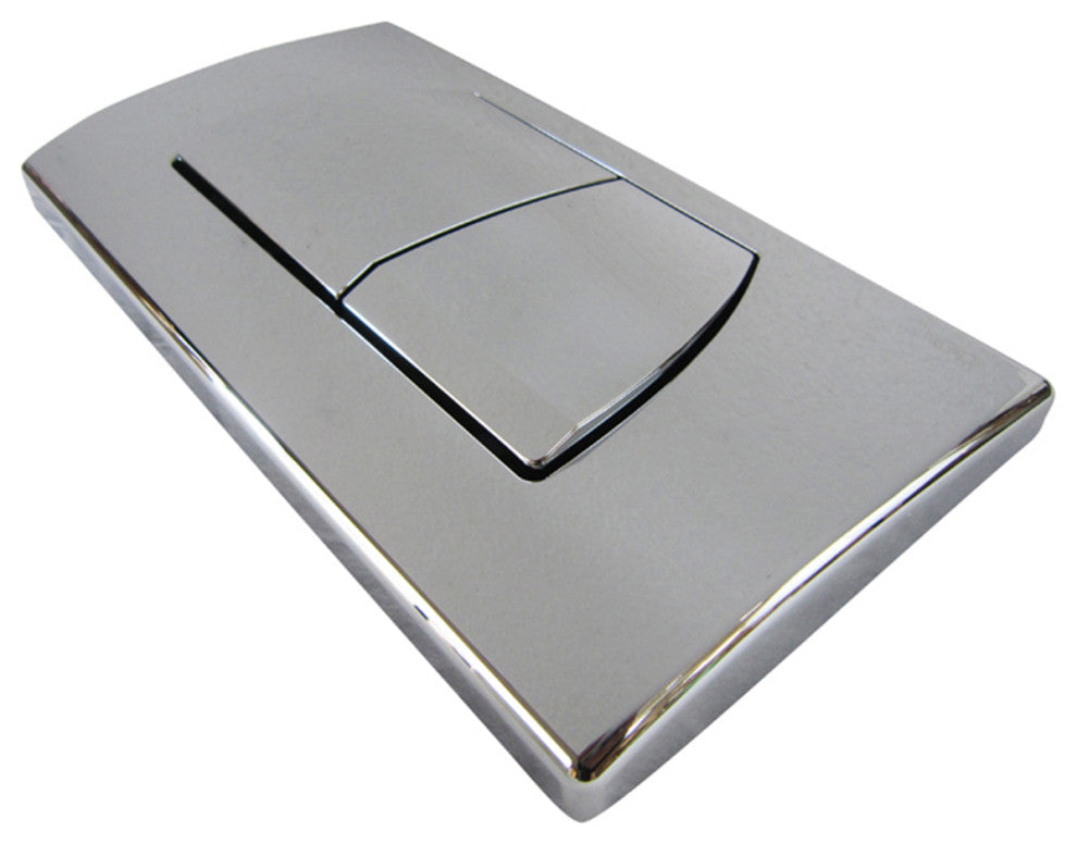 Chrome Dual Flush Buttons For Wall Mounted Toilet