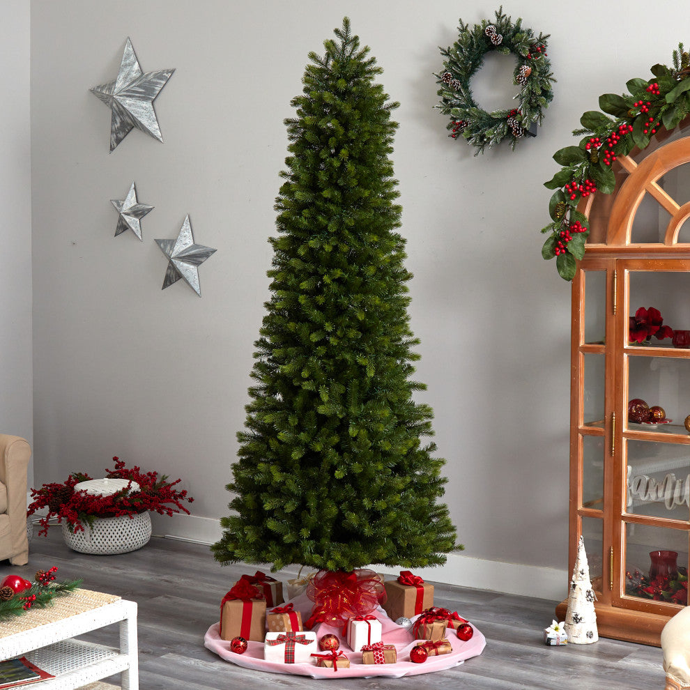 T3513 8.5' Slim Colorado Mountain Spruce Artificial Christmas Tree