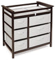 Modern Baby Changing Table with 6 Storage Baskets and Pad, Espresso