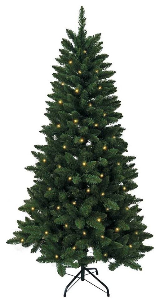 6-Foot Pre-Lit Green Pine Tree