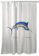 Betsy Drake Blue Marlin Shower Curtain