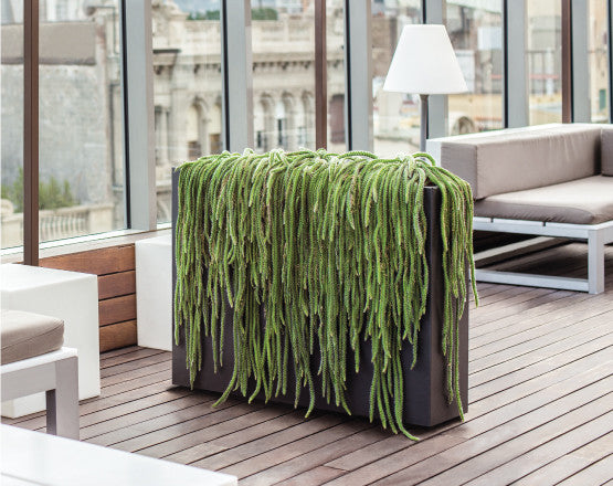 Ferrum Rectangular Planter, Taupe, 39"x10"