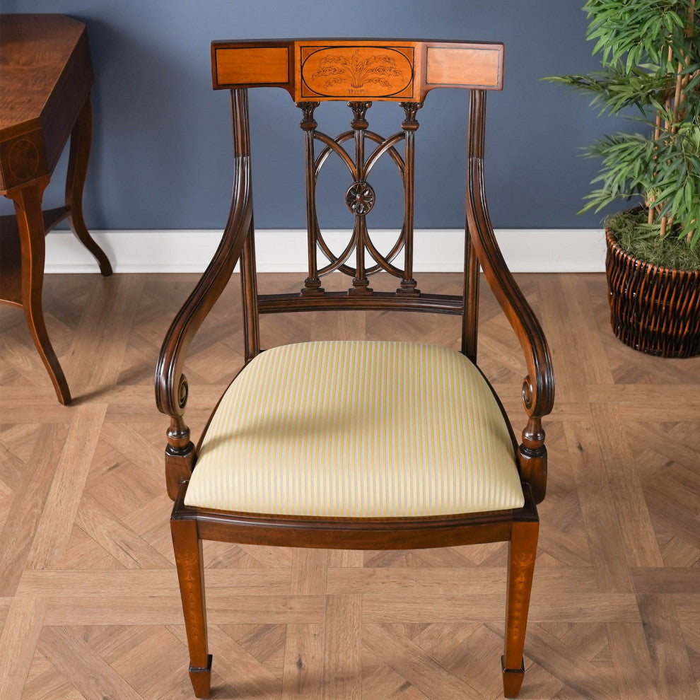 Inlaid Hepplewhite Arm Chair
