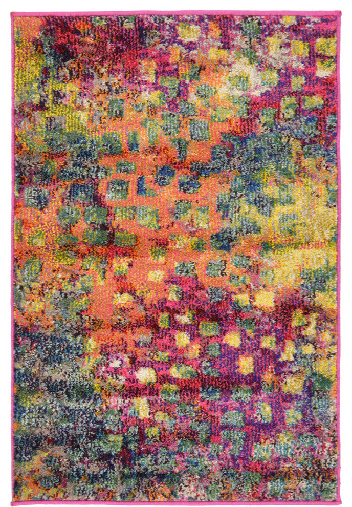 Unique Loom Multicolored Jardin Ivy 2' 0 x 3' 0 Area Rug