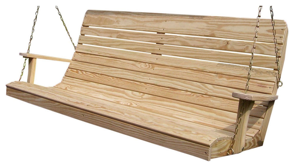 Pressure Treated Pine Highback Swing, Unfinished, 5 Foot
