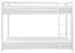Lexicon Jovie Twin over Twin Metal Bunk Bed in White