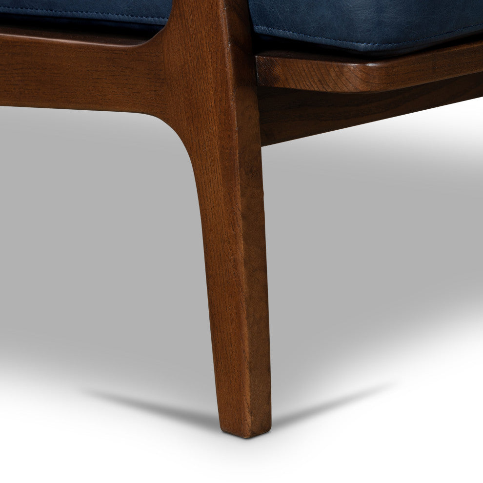 Poly and Bark Verity Lounge Chair, Midnight Blue