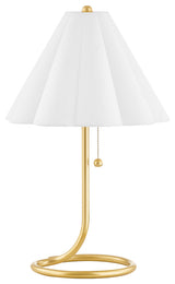 Martha 1-Light Table Lamp Aged Brass