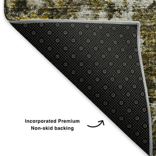 Premium Machine Washable Mayfield AMF651 Mocha 2'3" x 7'6" Runner Rug