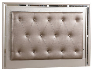 Alana Silver Champagne Queen Panel Bed