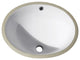 Avanity Undermount 18" Oval Vitreous China Ceramic Sink, White