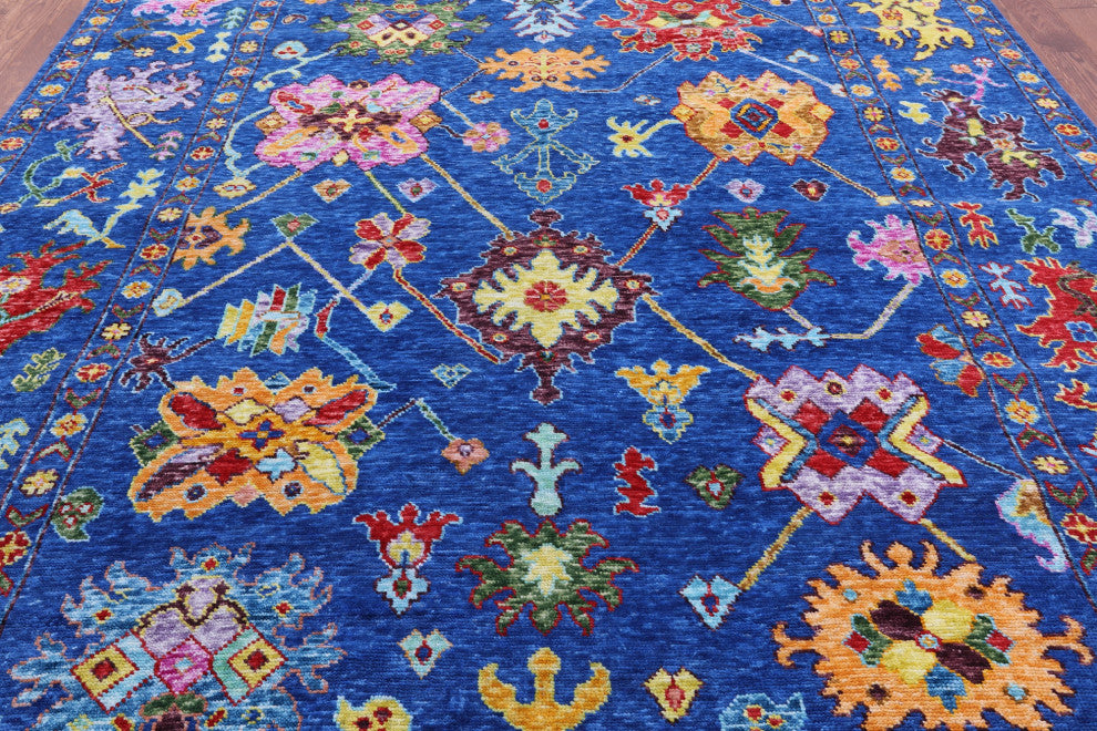 8' 10" X 11' 11" Turkish Oushak Hand-Knotted Rug - Q16073