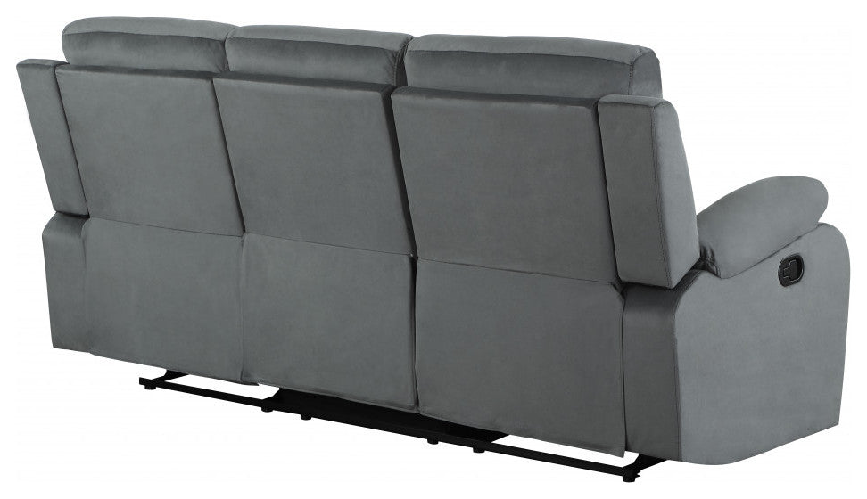 40" Modern Gray Fabric Sofa