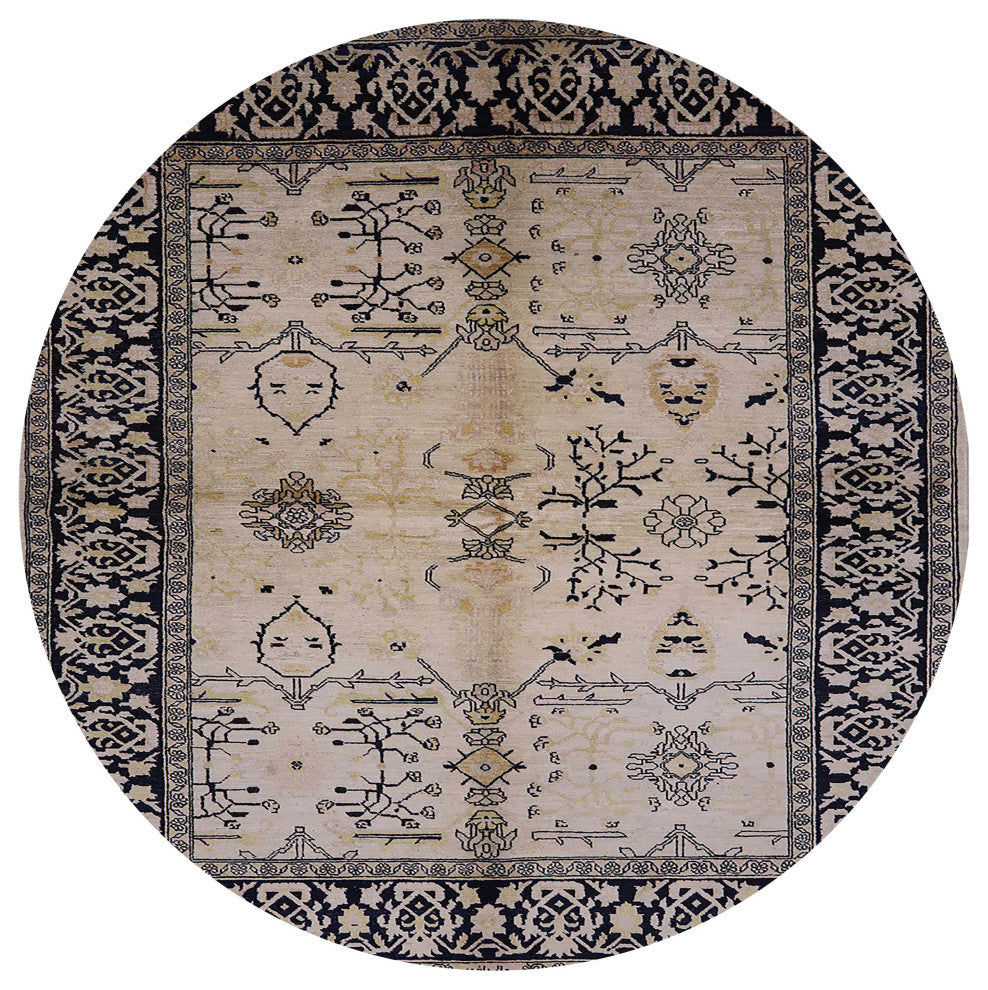 Ahgly Company Indoor Round Mid-Century Modern Area Rugs, 8' Round