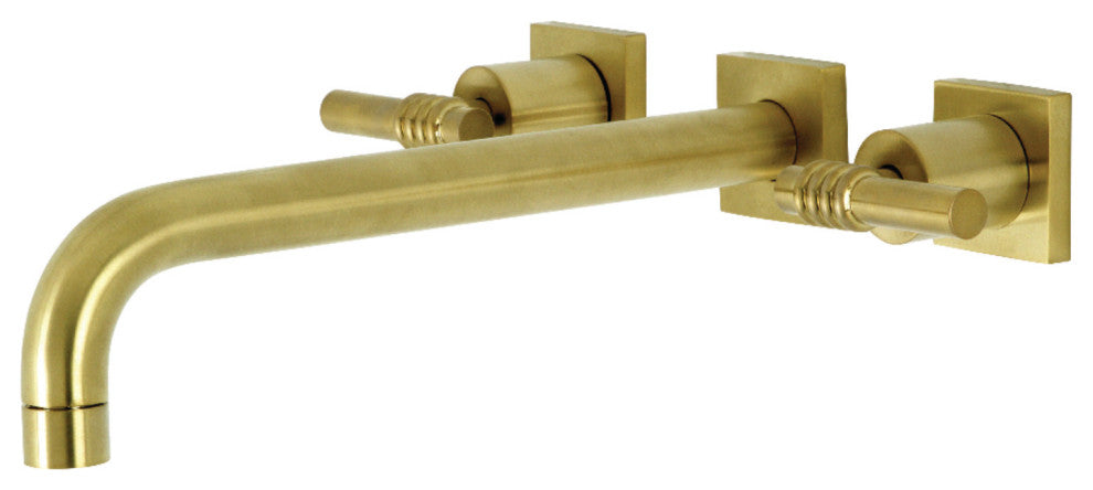 KS6057ML Wall Mount Tub Faucet, Brushed Brass