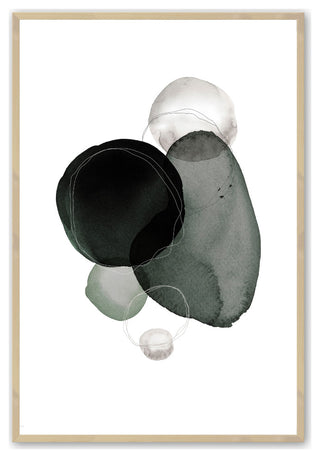 Raw Maple 24" x 36" Expression of Hope No. 1 Framed Print