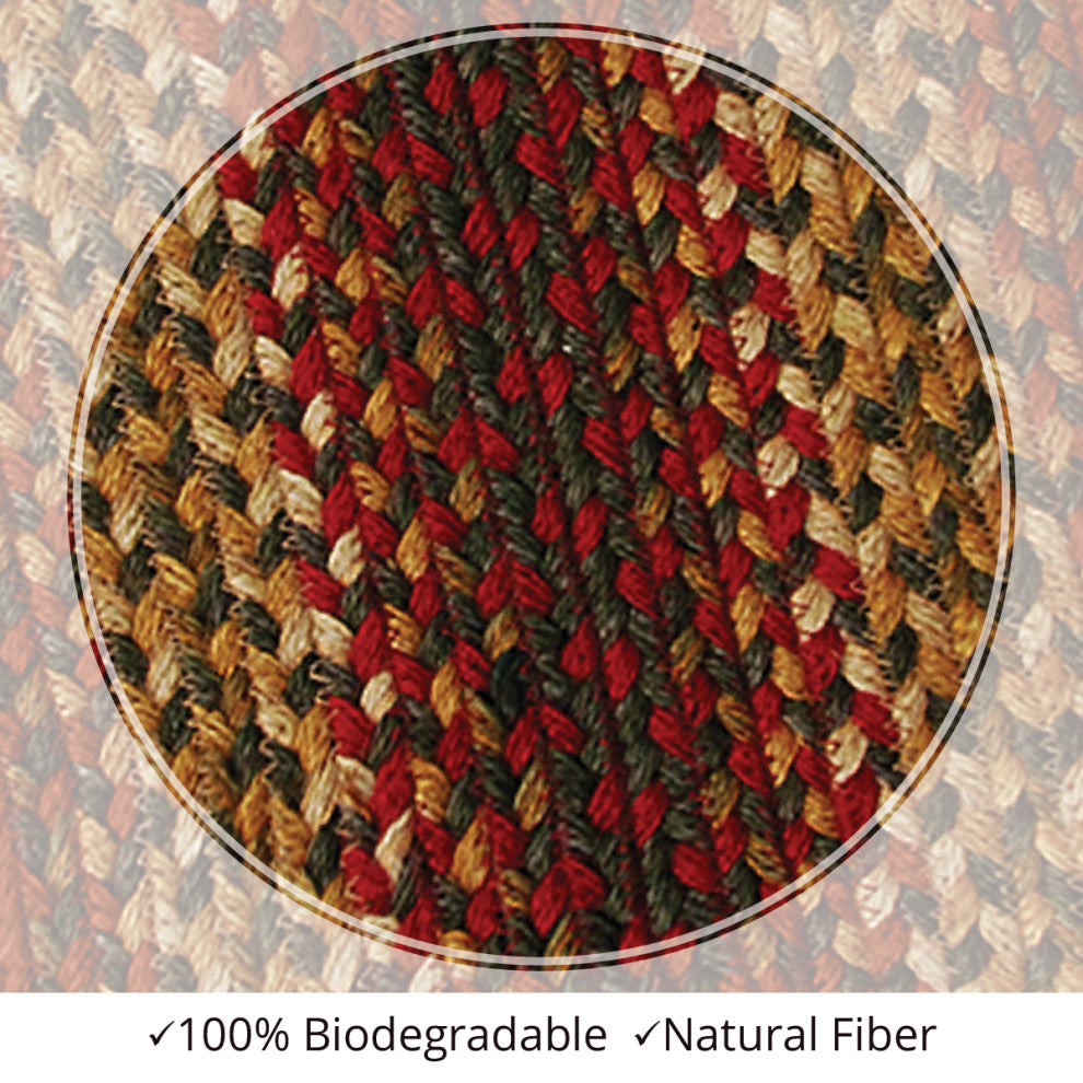 Homespice Decor Cider Barn Jute Braided Rug 20"x30" Rectangular