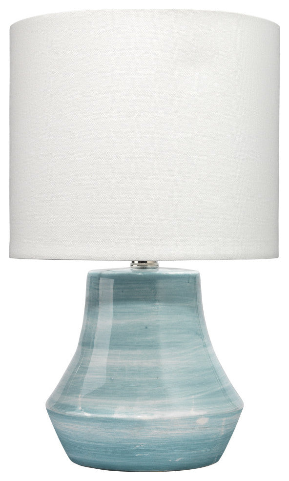 Cottage Ceramic Table Lamp, Blue